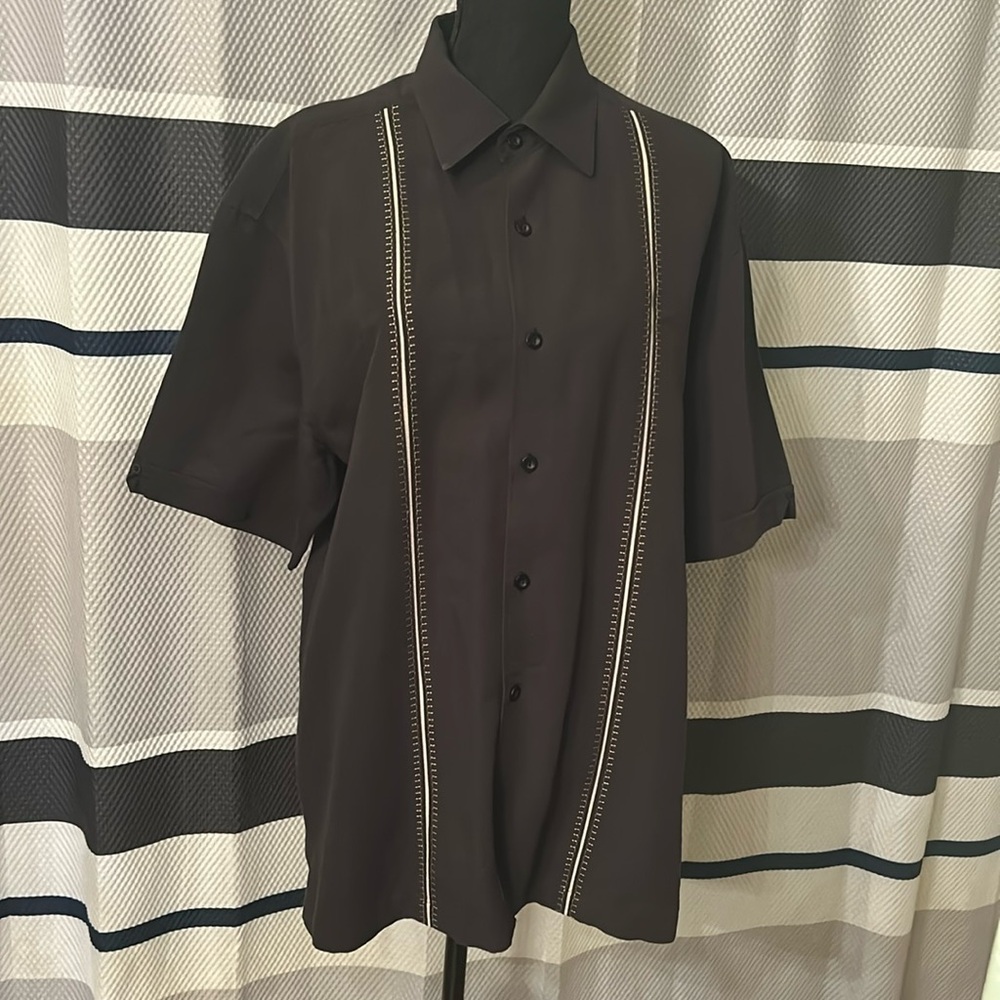Cubavera large short sleeved button down gently used